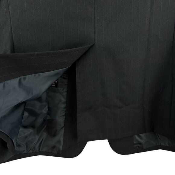 Jeffrey Banks Couture Men's 100% Wool 2 Button Navy Blazer Sport Coat Jacket 40R - Picture 6 of 13